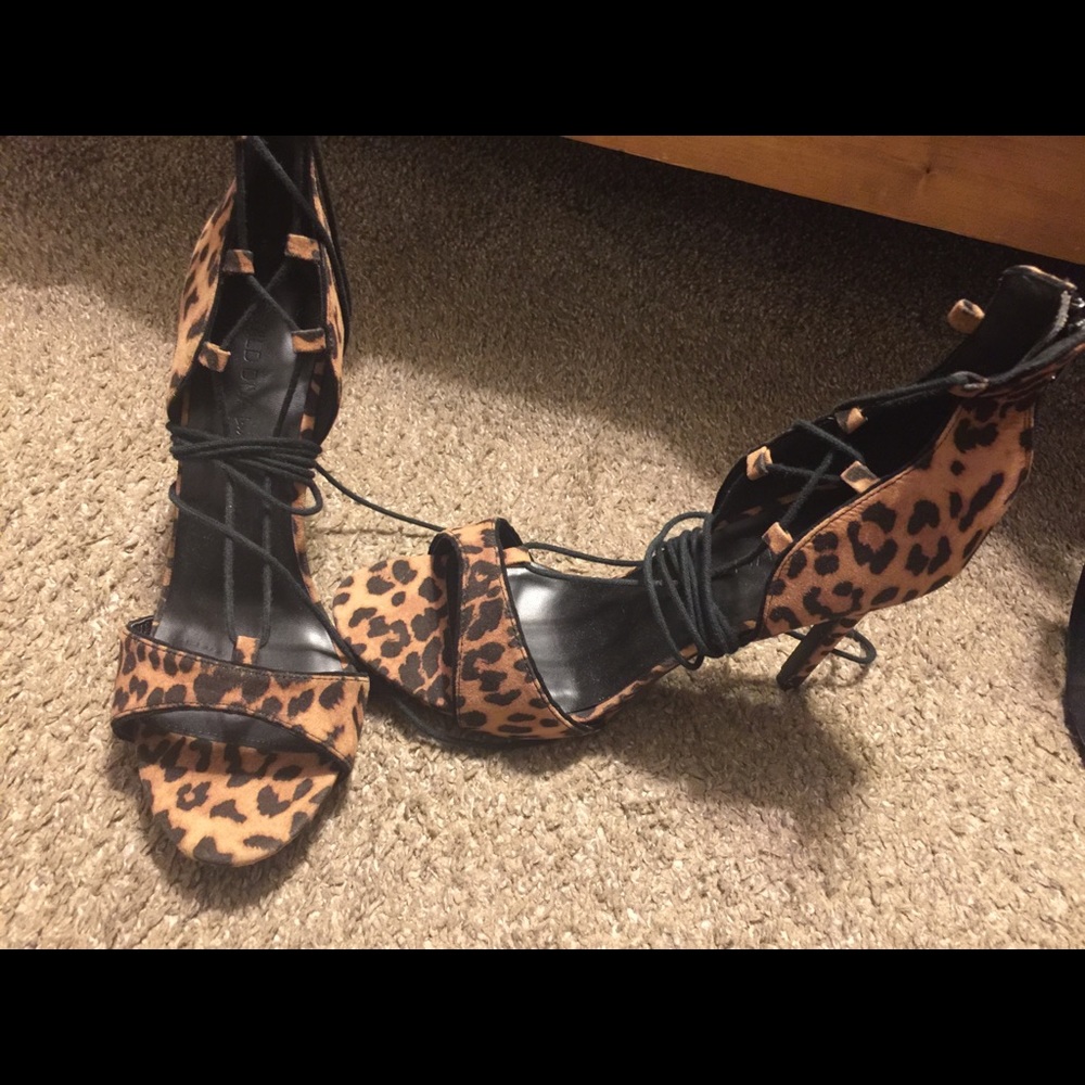 Cheetah print stilettos